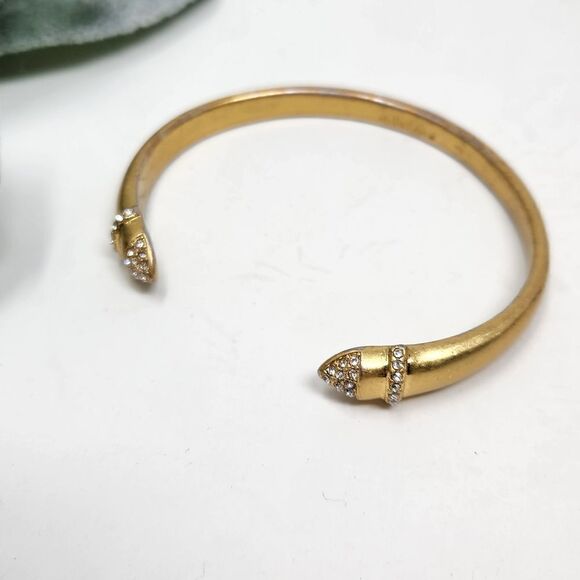 STELLA & DOT Gold Tone Cuff Bracelet - Picture 4 of 9